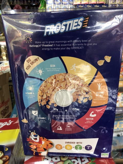 BÁNH ĂN SÁNG- NGŨ CỐC DINH DƯỠNG FROSTIES Kellogg’s 300g