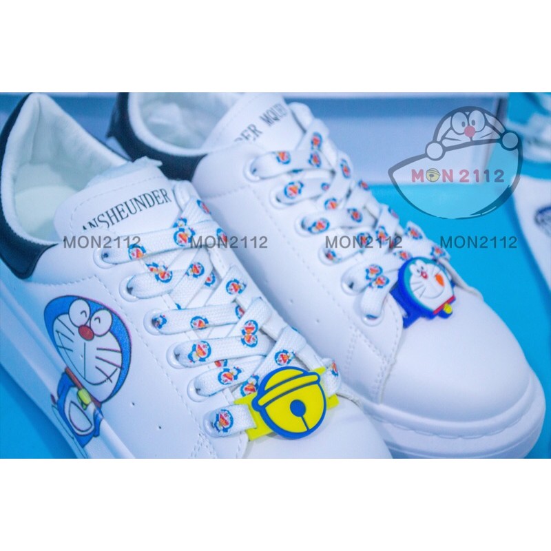 [TẶNG VỚ CỔ CAO DORAEMON] GIÀY SNEAKER ĐẾ CAO 5CM DORAEMON DOREMON | BigBuy360 - bigbuy360.vn