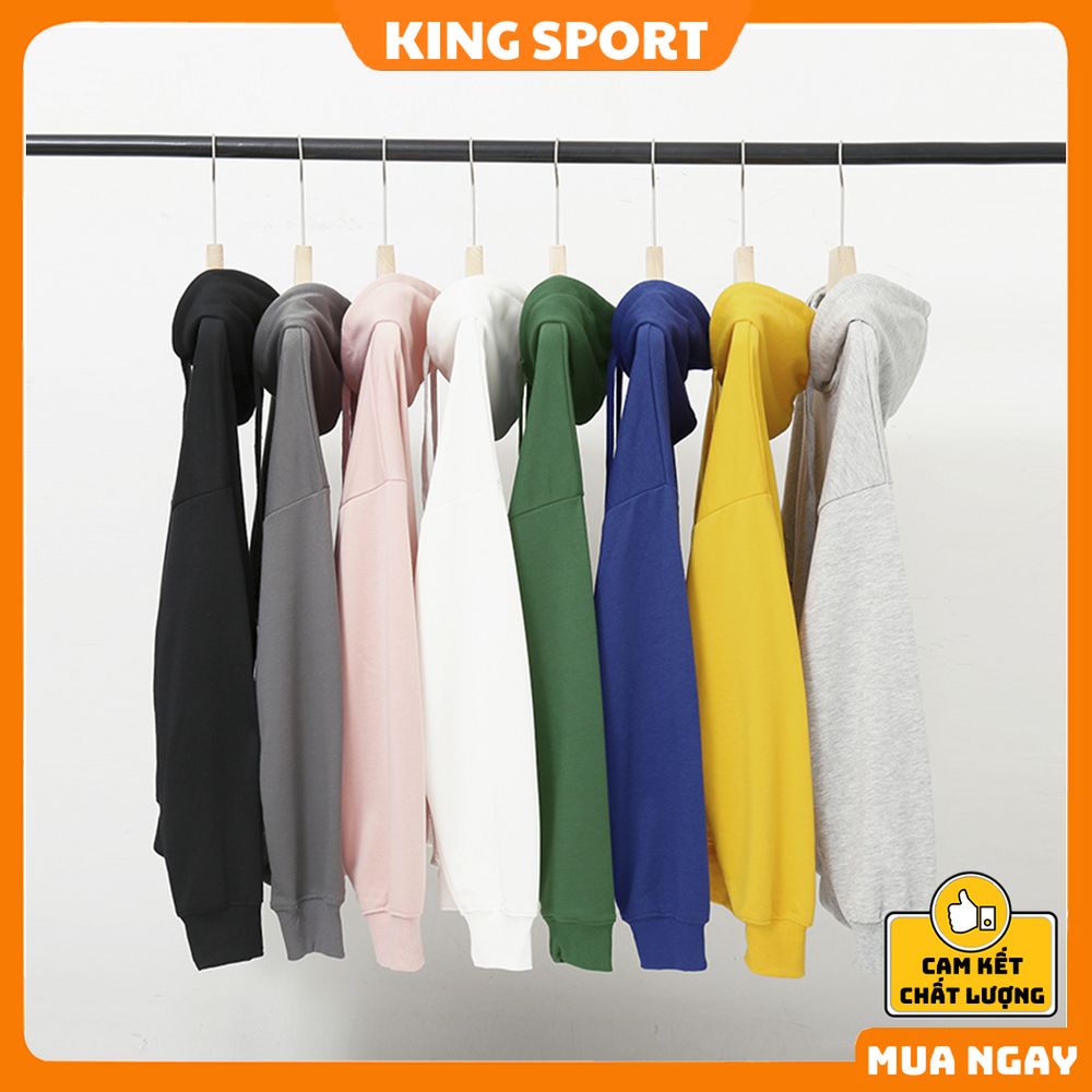 Áo khoác nỉ hoodie nam nữ form rộng kiểu dáng hàn quốc Unisex KING SPORT Áo hoodie nỉ nam nữ cao cấp ấm ấp