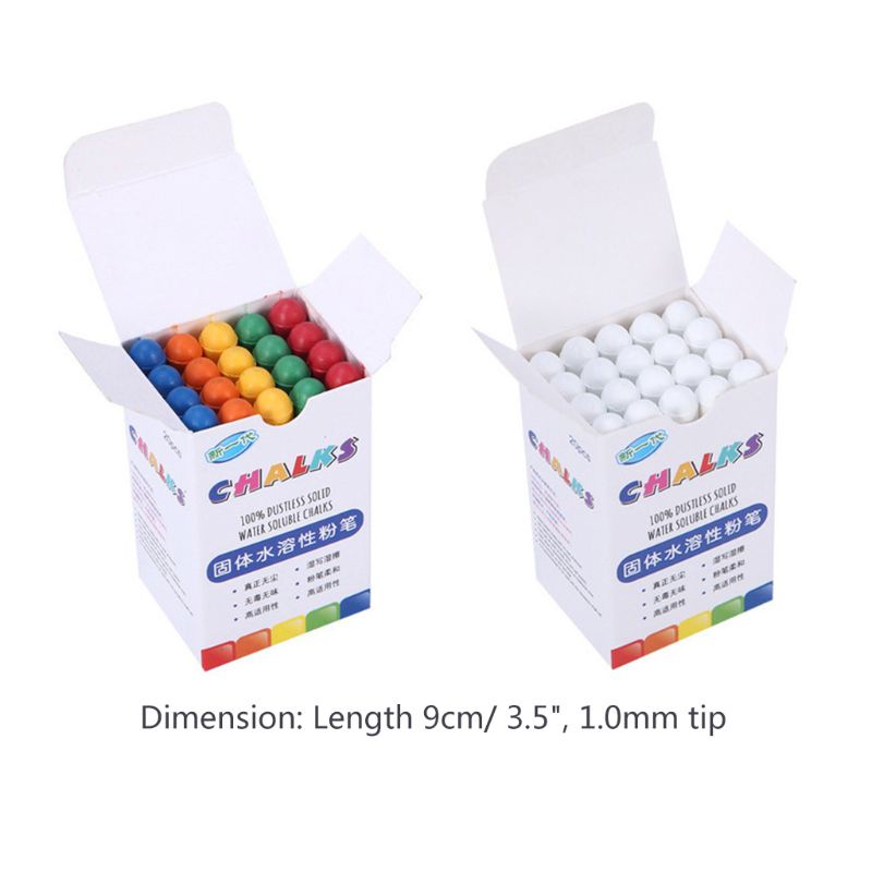 Set 20 Phấn Viết Bảng Trắng Không Bụi Chất Lượng Cao