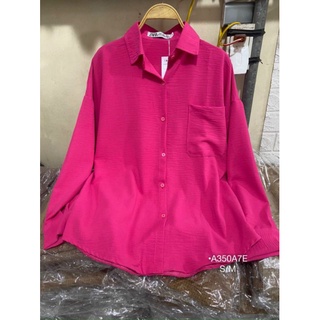 ÁO SƠ MI ĐŨI HỒNG FORM RỘNG VN