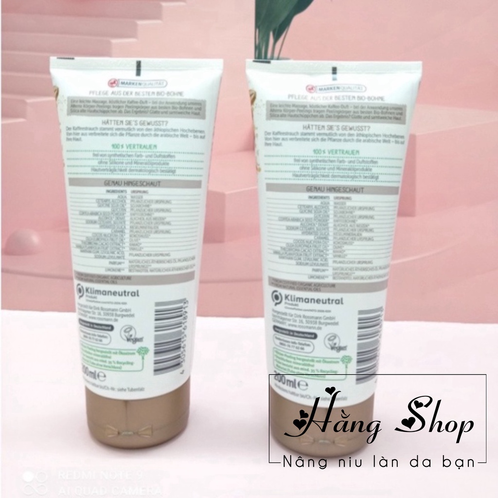 TẨY DA CHẾT ALTERRA BODY-PEELING BIO-KAFFEE - 200ml | BigBuy360 - bigbuy360.vn