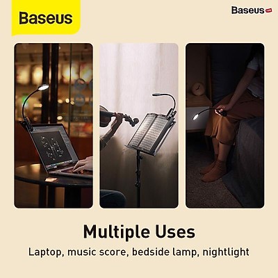 Đèn Đọc Sách Mini, Pin Sạc Tiện Dụng Baseus Comfort Reading Mini Clip Lamp