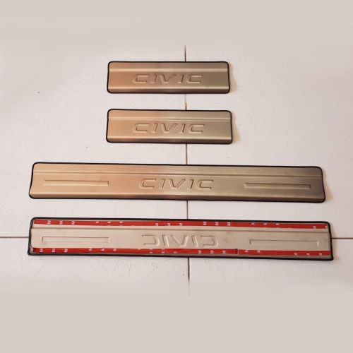 BỘ ỐP NẸP BƯỚC CHÂN TRONG NGOÀI INOX XE HONDA CIVIC 2019
