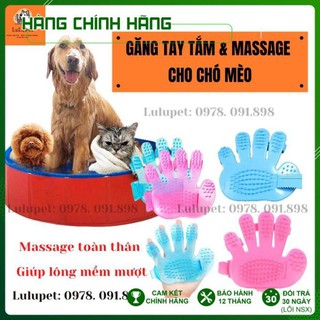 [HÀNG LOẠI 1] GĂNG TAY CHẢI LÔNG CHO CHÓ MÈO/BAO TAY CHẢI LÔNG GIỮ LÔNG RỤNG - PHỤ KIỆN THÚ CƯNG