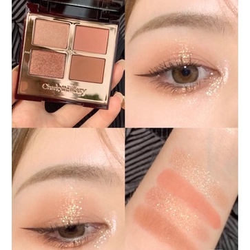 Bảng phấn mắt Charlottetilbury bốn màu tông lì và ánh ngọc trai sang trọng chống nước