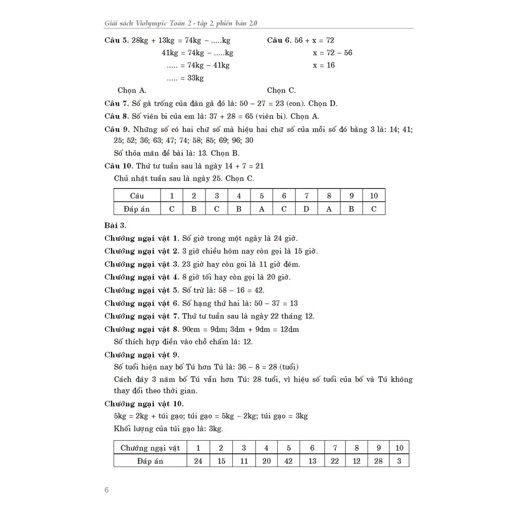 Sách - Giải Sách Violympic Toán 2 Tập 2 Phiên Bản 2.0