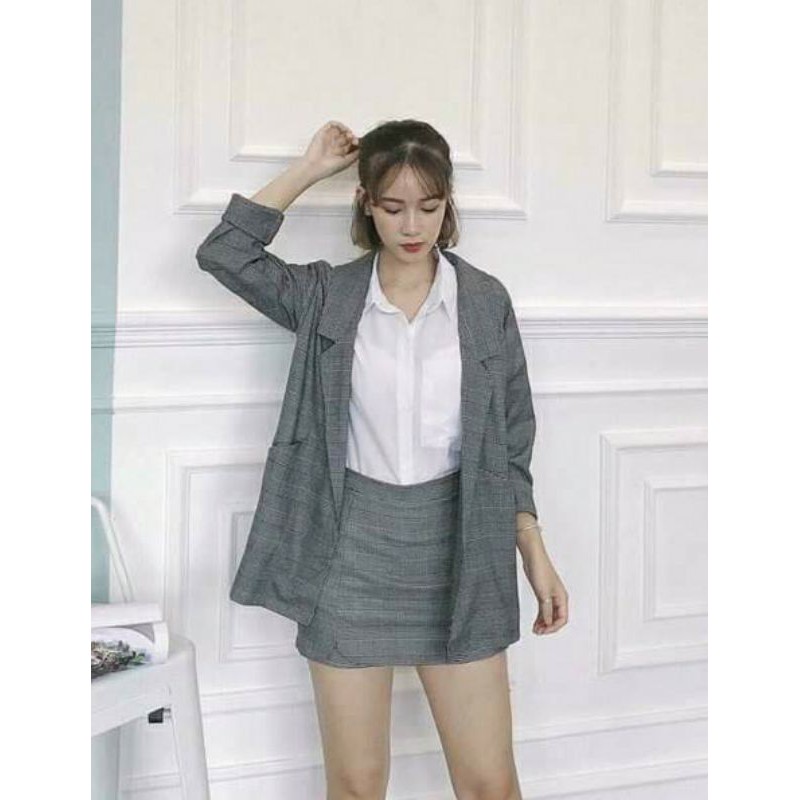 SET VEST BLAZER THIẾT KẾ SIÊU ĐẸP+ÁO ỐNG QUÂY SIÊU XINH