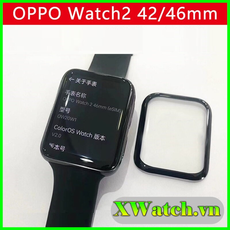 Miếng dán 3D Full màn Oppo Watch2 42mm / Watch 2 46mm