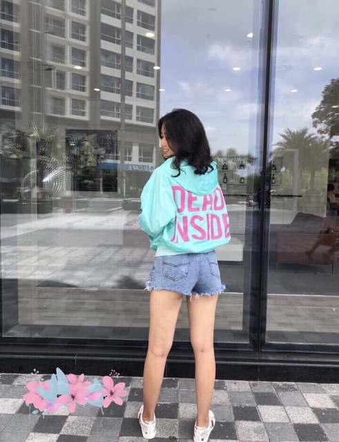 Áo khoác dù nữ DEAD INSIDE tay cánh dơi cực đẹp ảnh thật | BigBuy360 - bigbuy360.vn