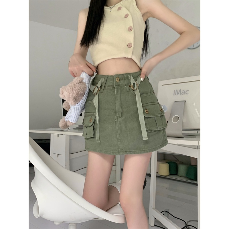 Chân Váy Jean Chữ A Phong Cách Hàn Quốc Thời Trang Cho Nữ