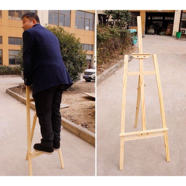 Giá Vẽ Gỗ Thông, Gấp Gọn 130cm, 150cm, 70cm Hỏa Tốc