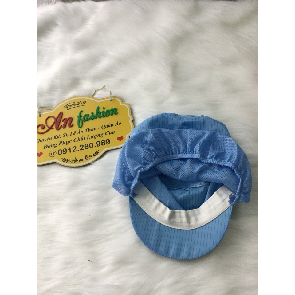 Nón Kết Phòng Sạch có búi tóc màu xanh