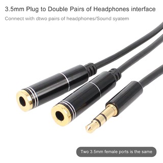 CÁP CHIA CỔNG 3.5MM RA 2 LỖ MICRO VÀ PHONE