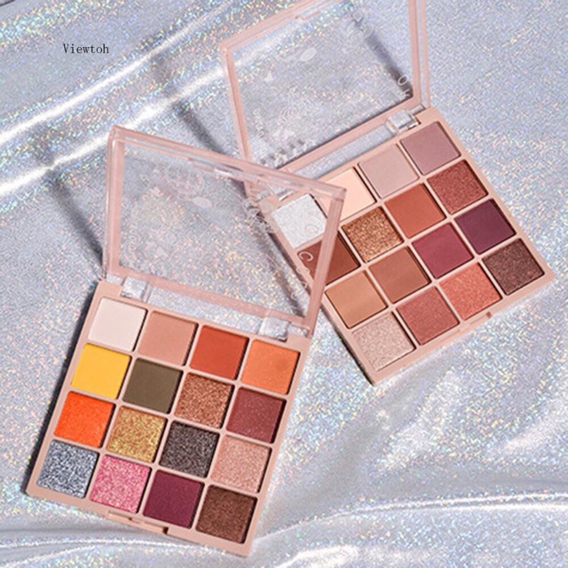 ..::✨Bảng phấn mắt TUTU KAQI COLOR 16 màu kết hợp trang điểm lâu trôi thời trang✨::..