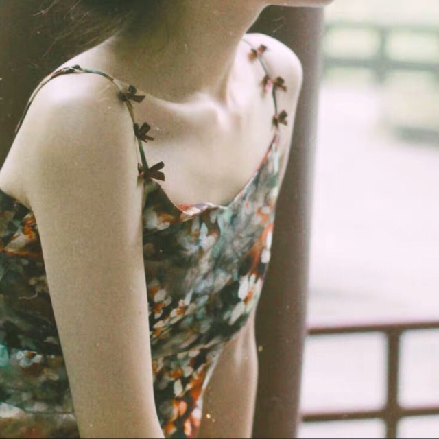 [ORDER] Váy 2 dây hoa cổ điển vintage hoa nâu💕 ảnh thật mẫu mặc