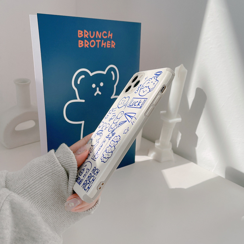 Ốp lưng iphone vuông cạnh hình iPhone/6/6Plus/6s/6sPlus/6/7/7Plus/8/8Plus/X/Xs/Xs Max/11/11Pro/11ProMax/12/12PROMAX/12MINI/12PRO Angel bear lambskin | BigBuy360 - bigbuy360.vn