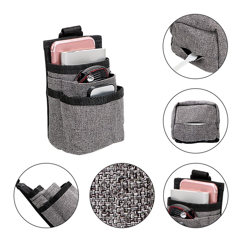 Túi Vải Đựng Đồ Cài Khe Cửa Gió Điều Hòa Xe Ô Tô Gọn Gàng Tiện Lợi