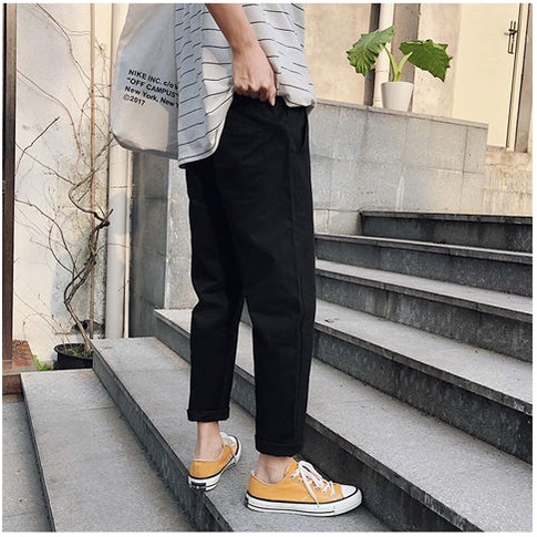 Quần Kaki Baggy  Cạp Chun Nam Nữ Unisex cao cấp