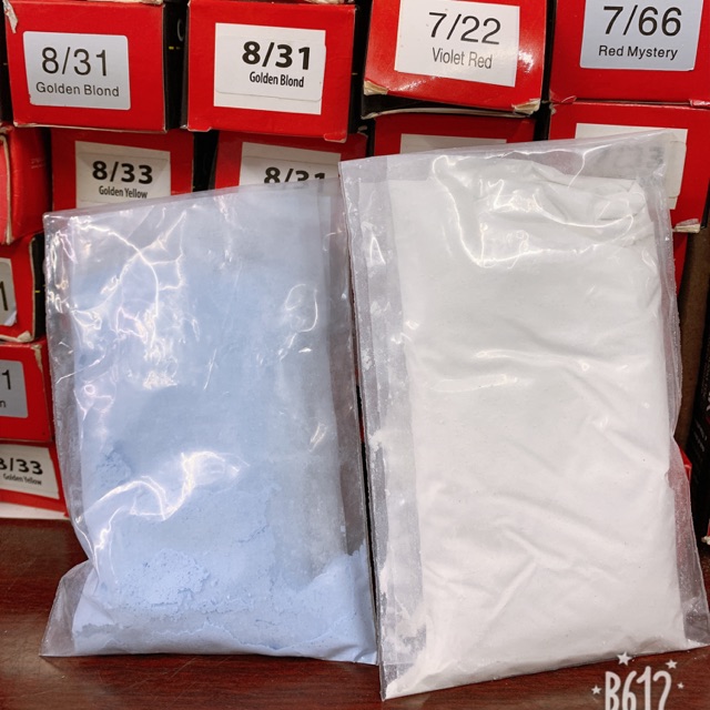 Bột tẩy tóc, nâng tone tóc kèm oxy