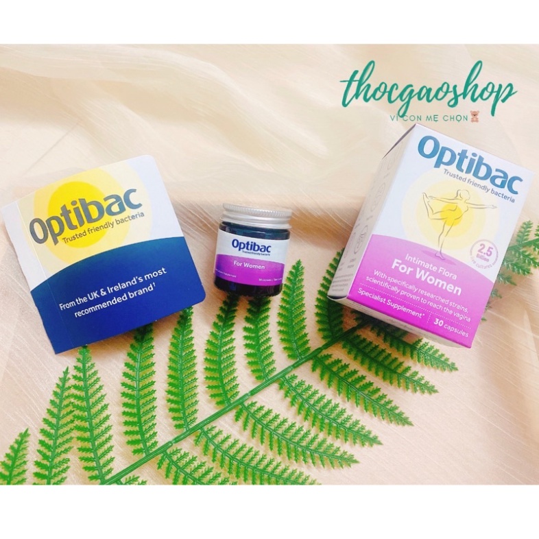 Men vi sinh Optibac Probiotics For Women UK  đủ size 30 viên và 90 viên giảm viem cho mẹ bầu và phụ nữ