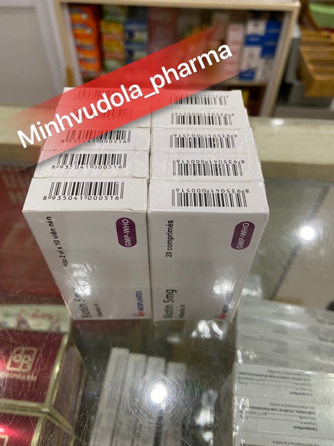 Viên Biotin 5mg (hộp 20 viên)