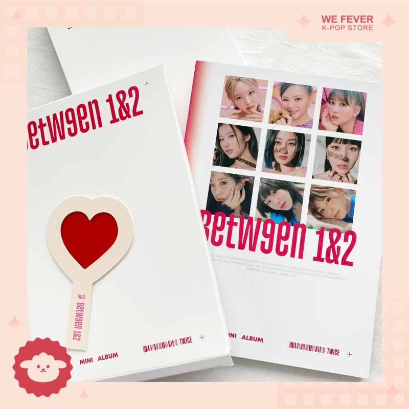 Bộ đồ chơi bộ bo góc BETWEEN 1&2 (seal, không card) | TWICE | Chính hãng, có sẵn sản xuất tại Hàn Quốc