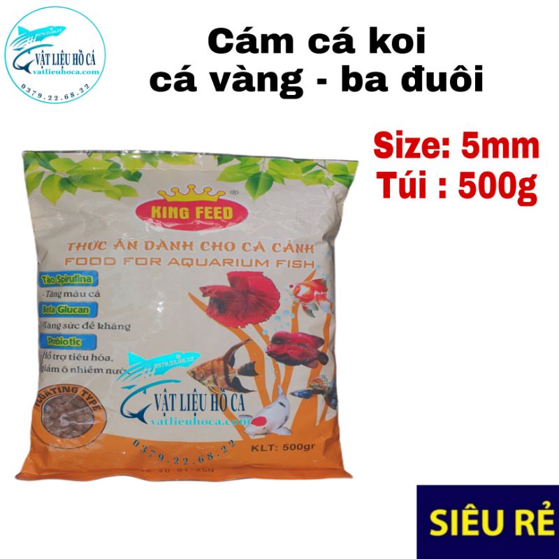 cám cá cảnh kingfeed, cám cá koi,cá vàng, cá ba đuôi 500g