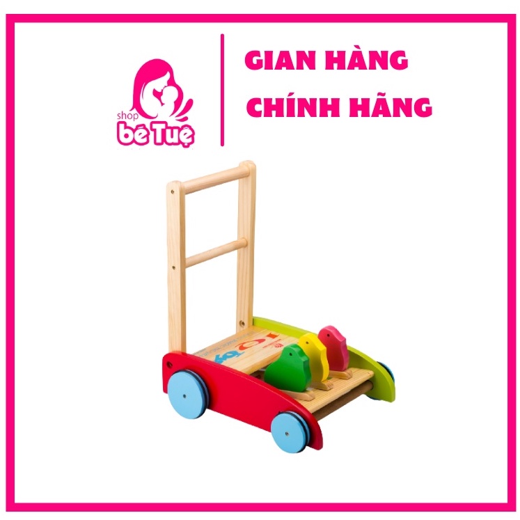 Xe Tập Đi Bằng Gỗ 3 Con Gà Cao Cấp Cho Bé Yêu