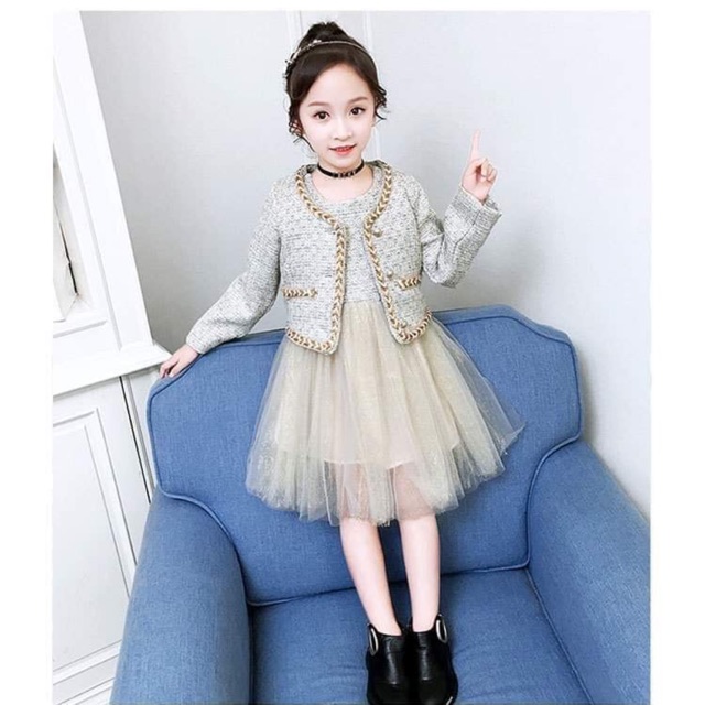 Sét váy dạ cho bé