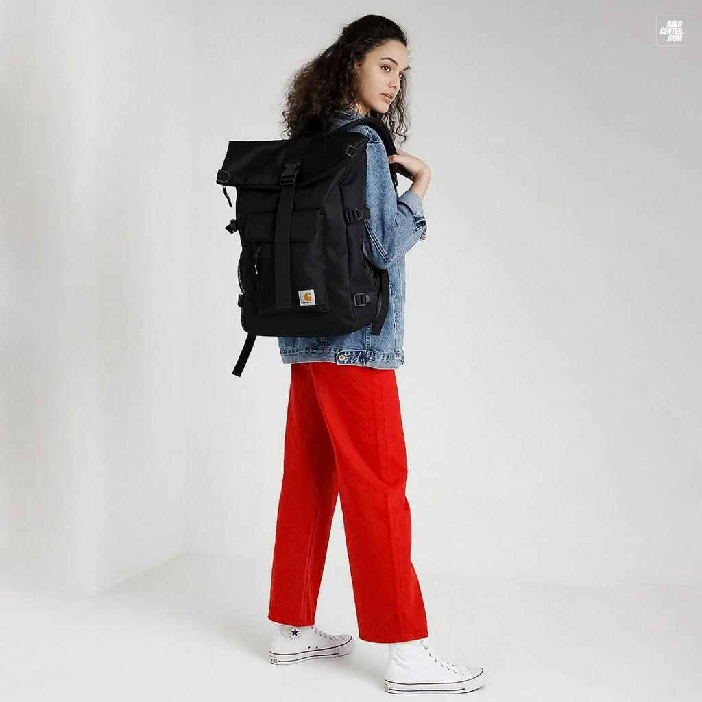 Balo Laptop - Balo Du Lịch Thể Thao Nắp Gập Thời Trang Unisex, Kiểu Dáng Basic Carhartt Wip Philis Backpack