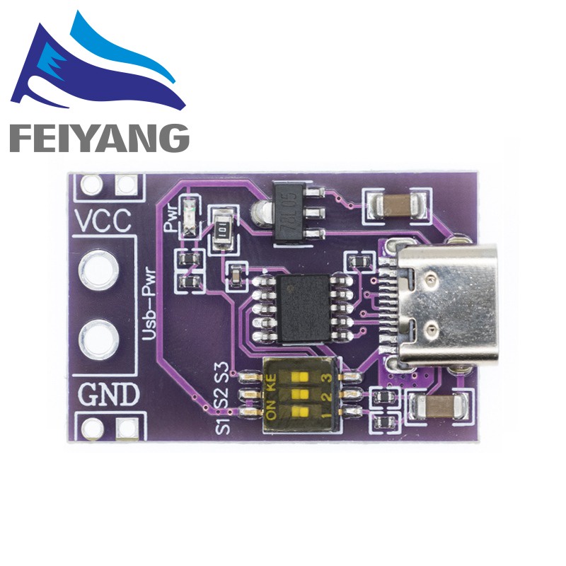 Mô Đun Sạc Nhanh USB-C QC AFC PD2.0 PD3.0 Sang DC Cho Máy Tính Xách Tay
