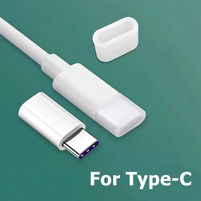 Nắp Nhựa Đậy Ổ Cắm USB Type C Chống Bụi Cho Dây Cáp Dữ Liệu Điện Thoại