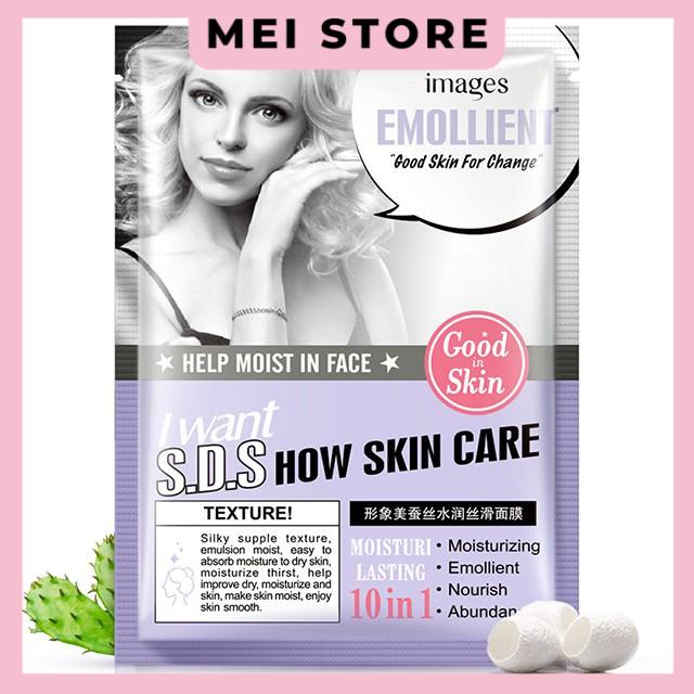 Mặt nạ Cô gái lành mụn dưỡng trắng da Emollient S.D.S Chính hãng Images