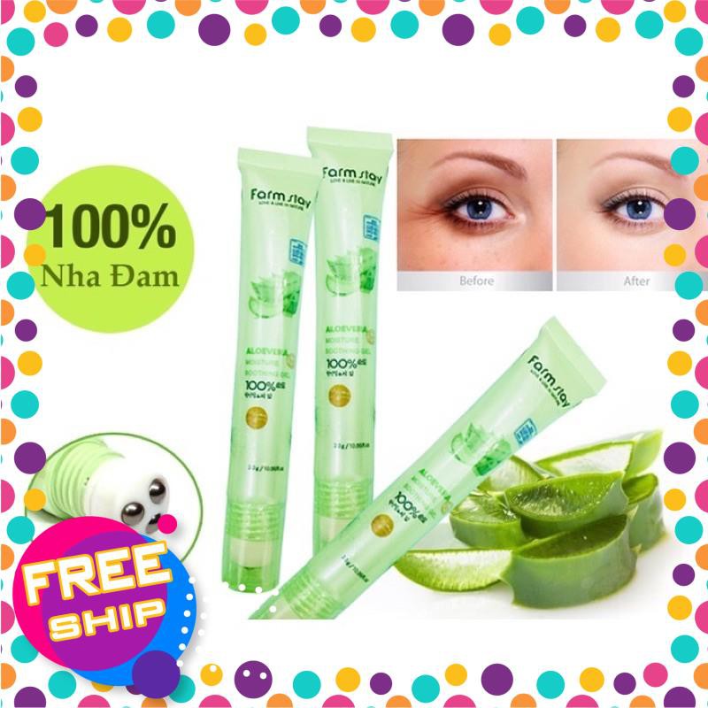Tuýp gel lô hội lăn giảm thâm quầng mắt nha đam Aloe Vera100 %