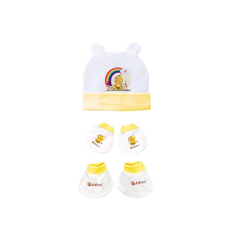 SET MŨ BAO TAY CHÂN SƠ SINH COTTON CAO CẤP