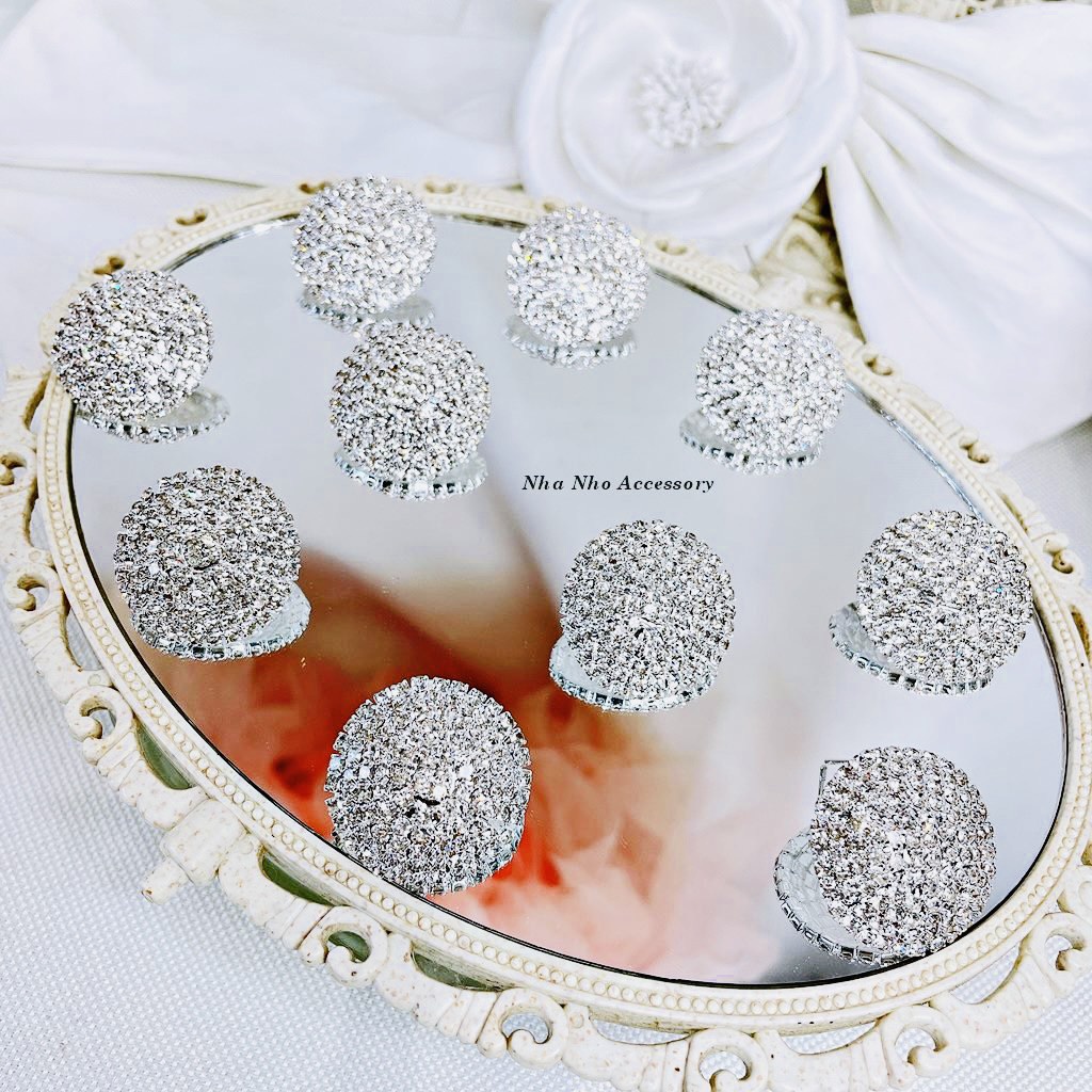 Bông Tai Tròn Moony Cô Dâu NHÀ NHỎ 1454