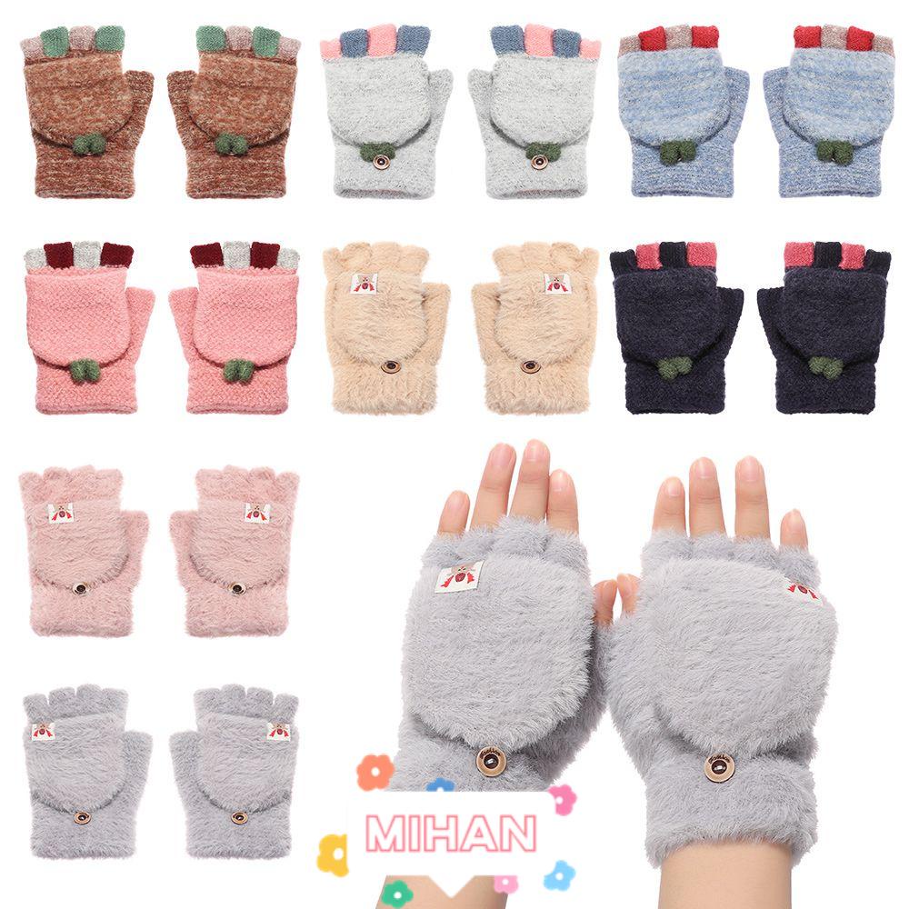 Găng Tay Dệt Kim Dày Dặn Giữ Ấm Ngón Tay MIHAN1