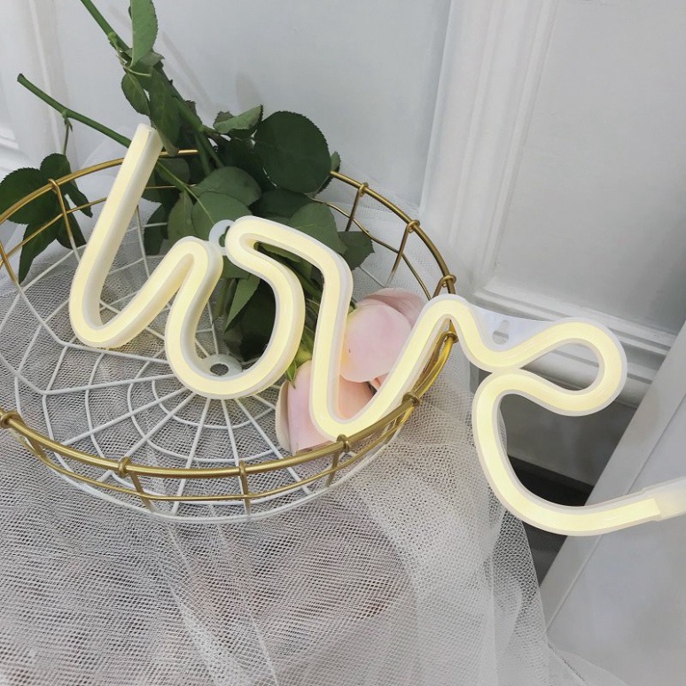 Đèn Led neon Decor trang trí phòng ngủ dán tường Nhiều mẫu
