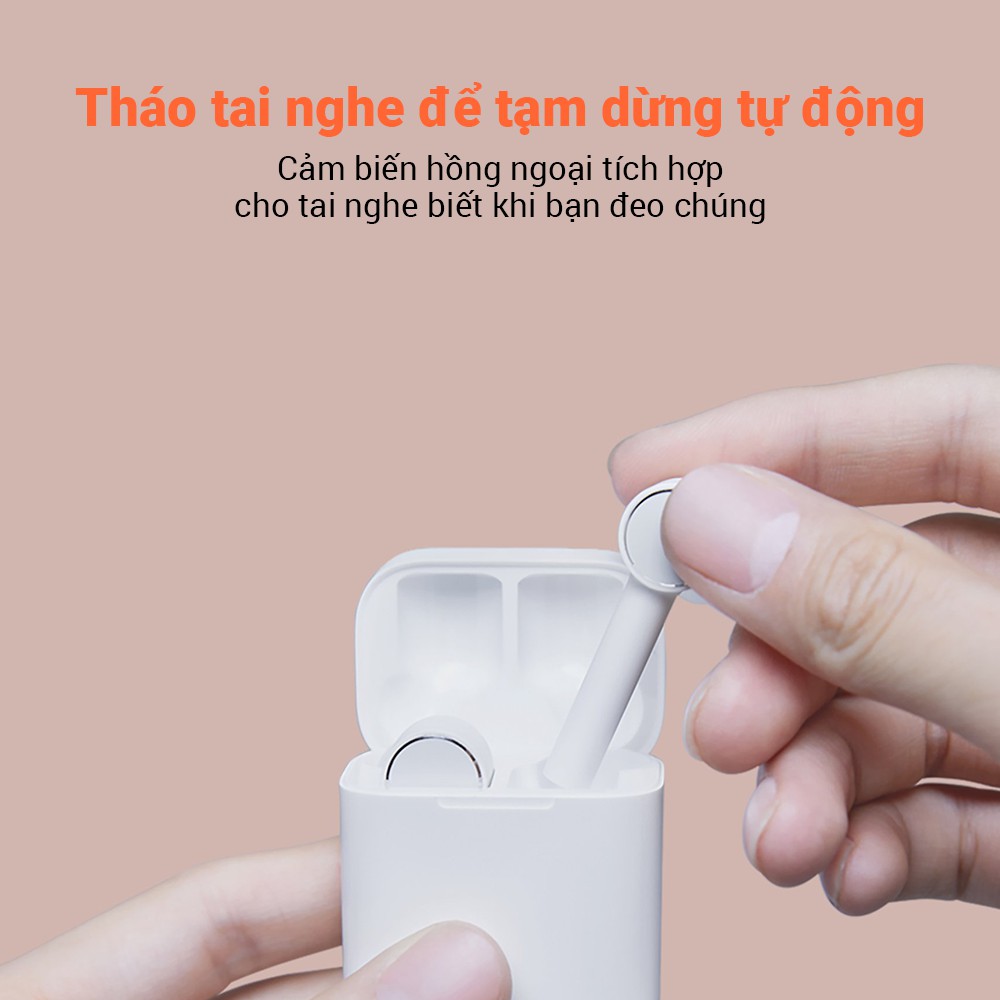Tai nghe Xiaomi True Wireless Redmi Earphones ZBW4485GL Trắng  -BH 6 tháng