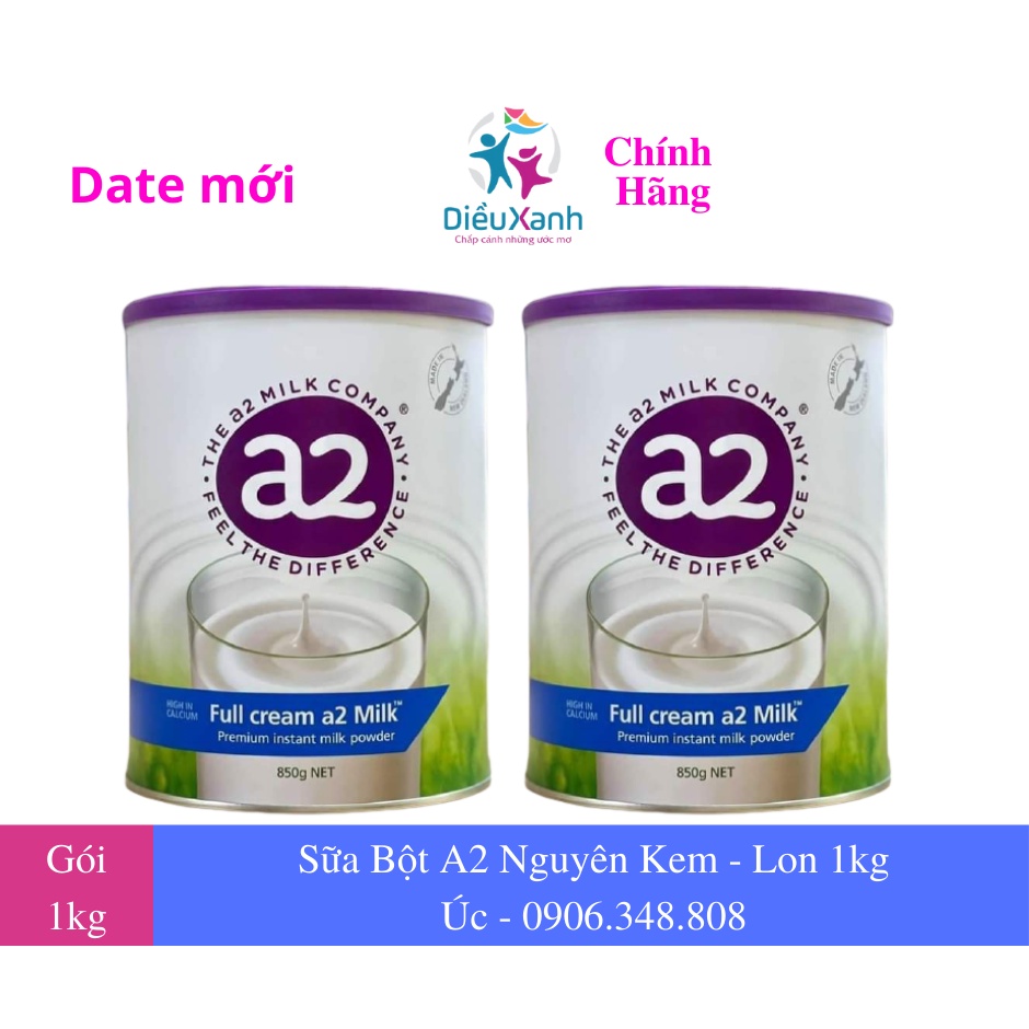 Sữa Bột A2 Lon Sữa Nguyên Kem - Sữa Úc Nhập Khẩu 850g