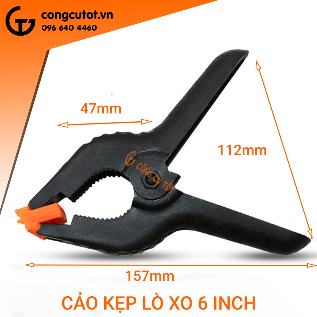 Kẹp lò xo gỗ 6&quot;