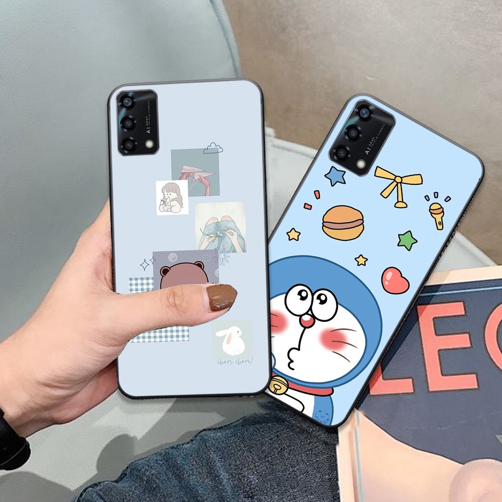 🔥 Ốp lưng oppo A95 gấu bown , đoremon siêu dễ thương . Vỏ lưng oppo chính hãng giá rẻ