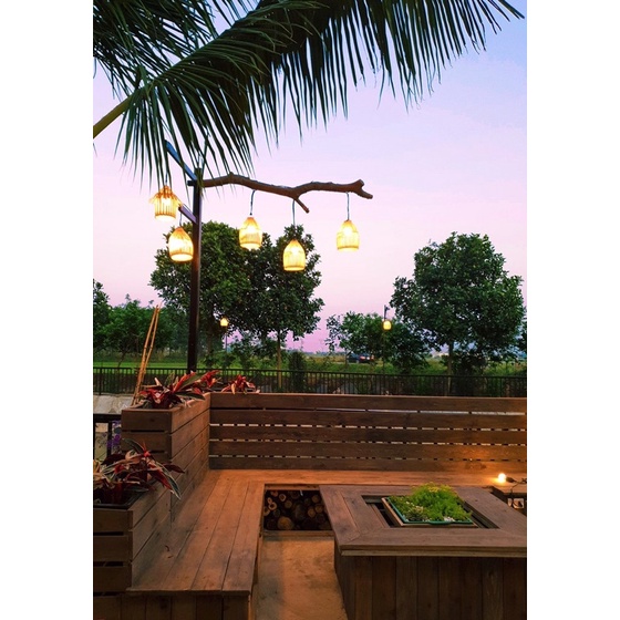 Chao đèn hình nơm trang trí nghệ thuật nhiều size