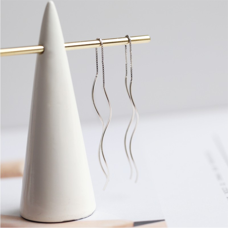 Bông tai dáng dài phối tua thời trang phong cách Hàn Quốc dành cho nữ A769