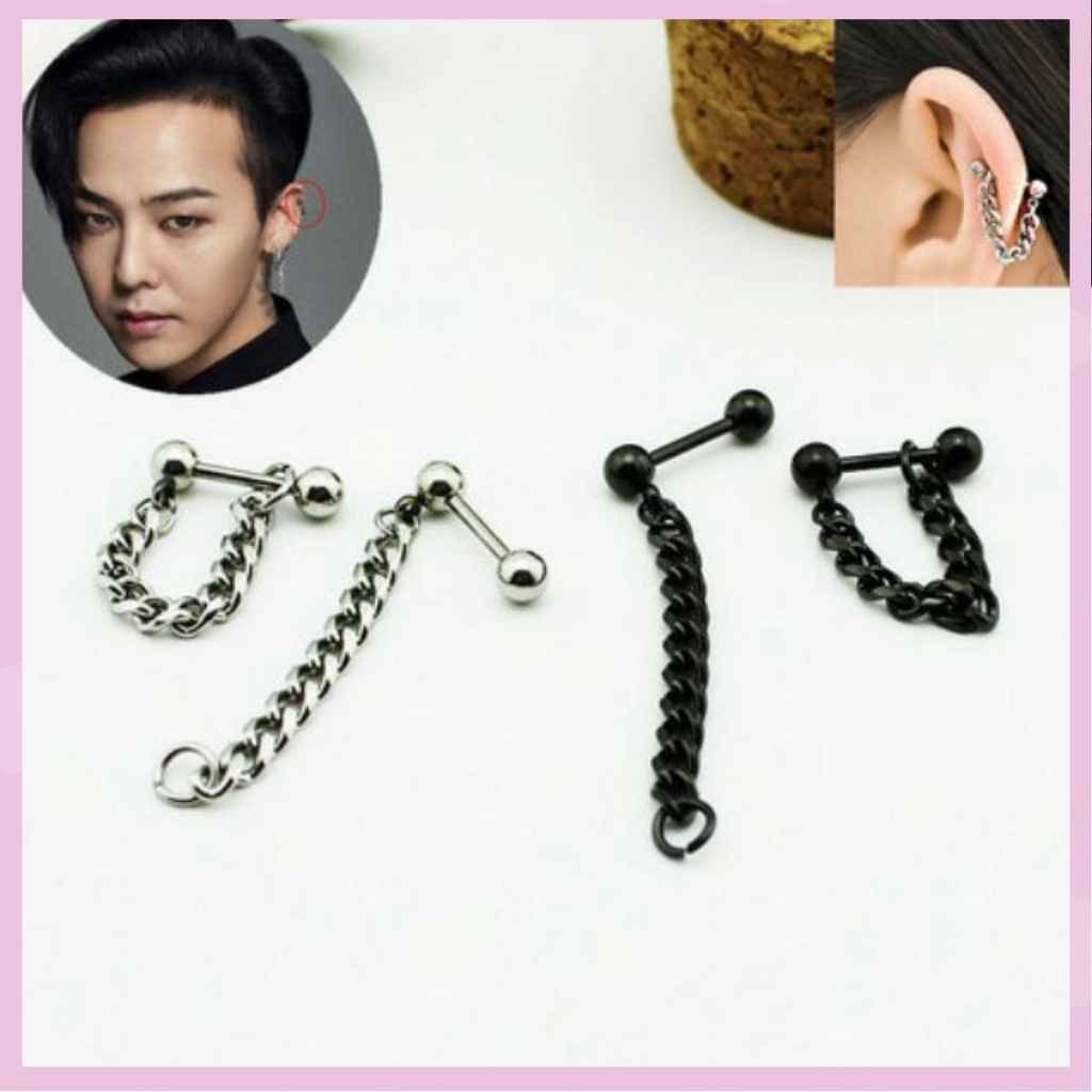 Khuyên tai dây xích chất lừ của GD