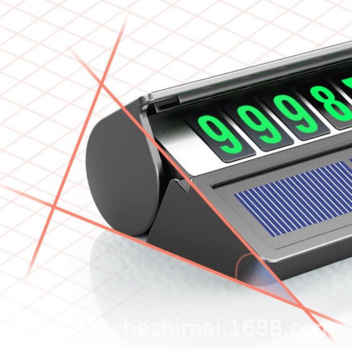 Bảng Số Điện Thoại Ô TÔ đèn led năng lượng mặt trời
