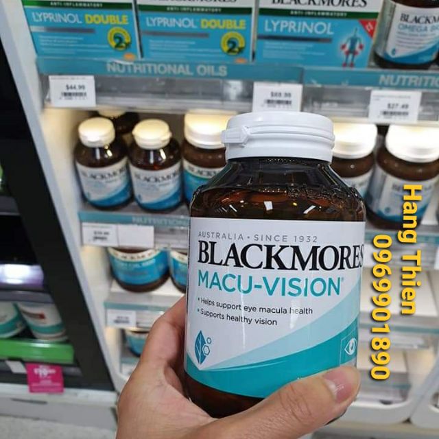 (Bill Chemist) Bổ mắt Blackmores Macu-Vision – 150 tablets