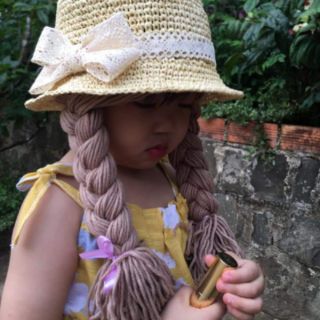 Ren cotton trang trí mũ