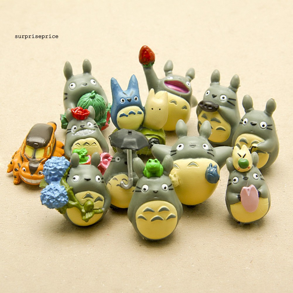 Bộ 12 mô hình nhân vật Totoro dễ thương dùng để trang trí